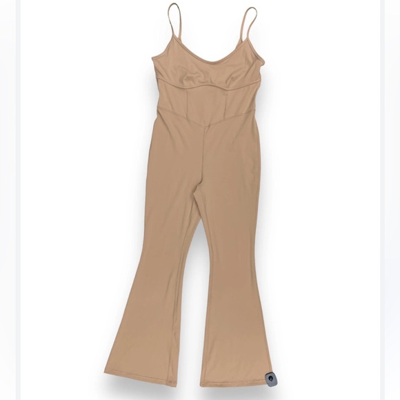 JoyLab from Target flare leg bodysuit brown/light brown full size med jumpsuit - Picture 1 of 9